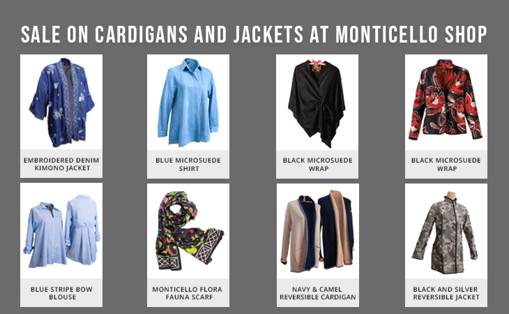 Cardigans for Fall on sale at Monticello Shop
