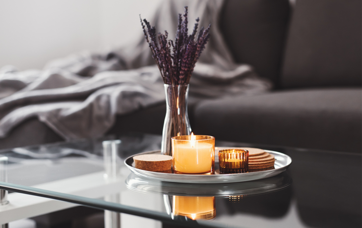 Elevate your living space's atmosphere through scented candles