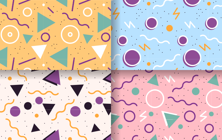 Saturated Pastels Patterns